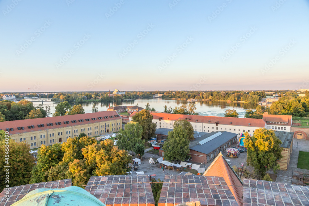 Obraz premium Berlin, Germany. View of the courtyard of the Spandau Citadel and the surrounding area