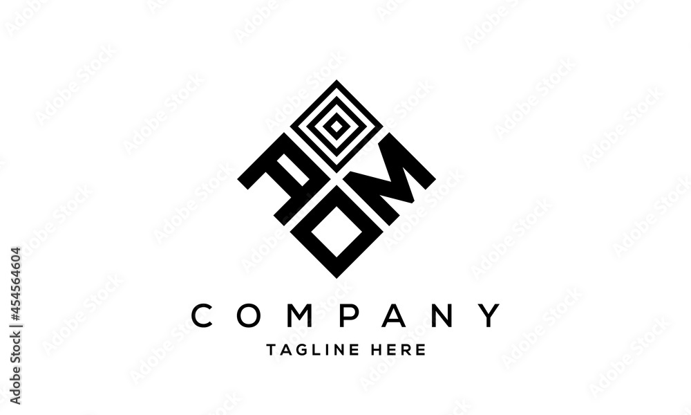 AMO square three latter logo vector AMO square three latter logo vector