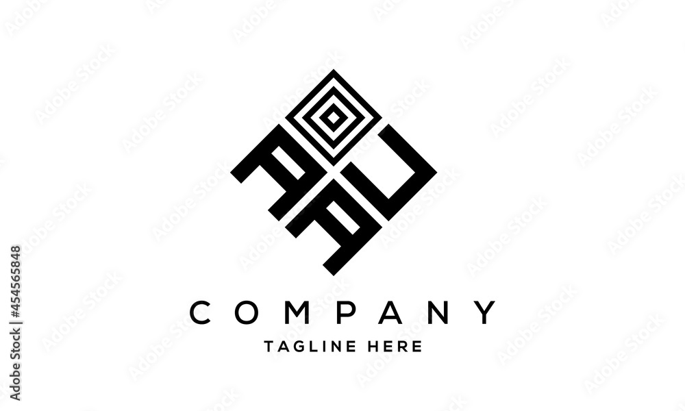AUA square three latter logo vector AUA square three latter logo vector