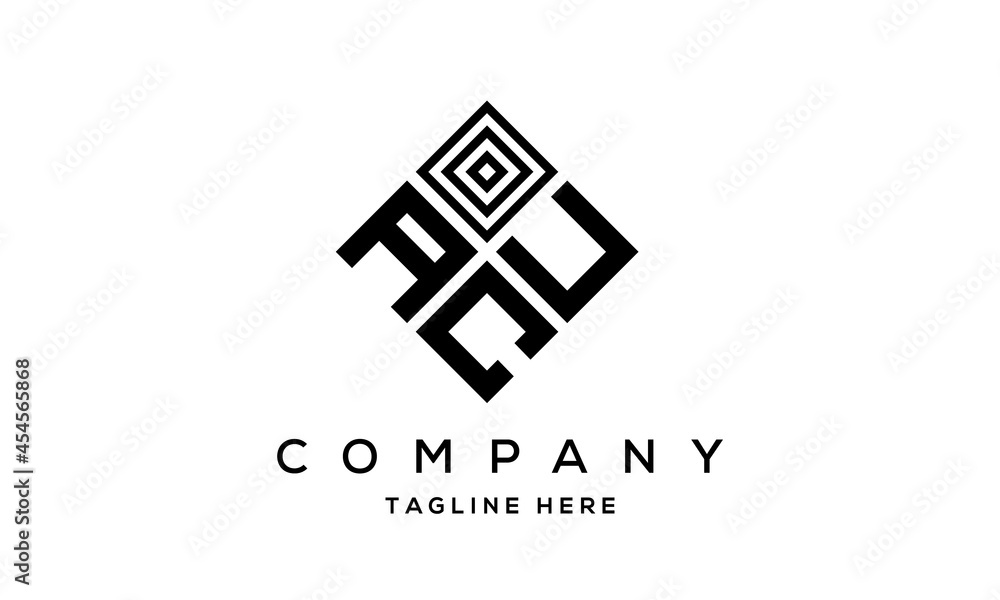 AUC square three latter logo vector AUC square three latter logo vector