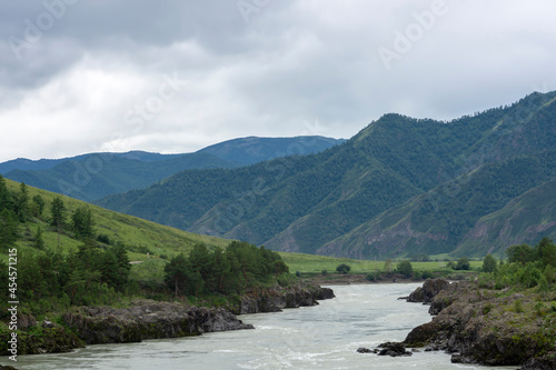 Altai mountains  Russia. This is the narrowest and deepest place of river - harsh beauty of nature