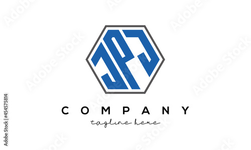 letters JPJ creative polygon logo victor template	
 photo