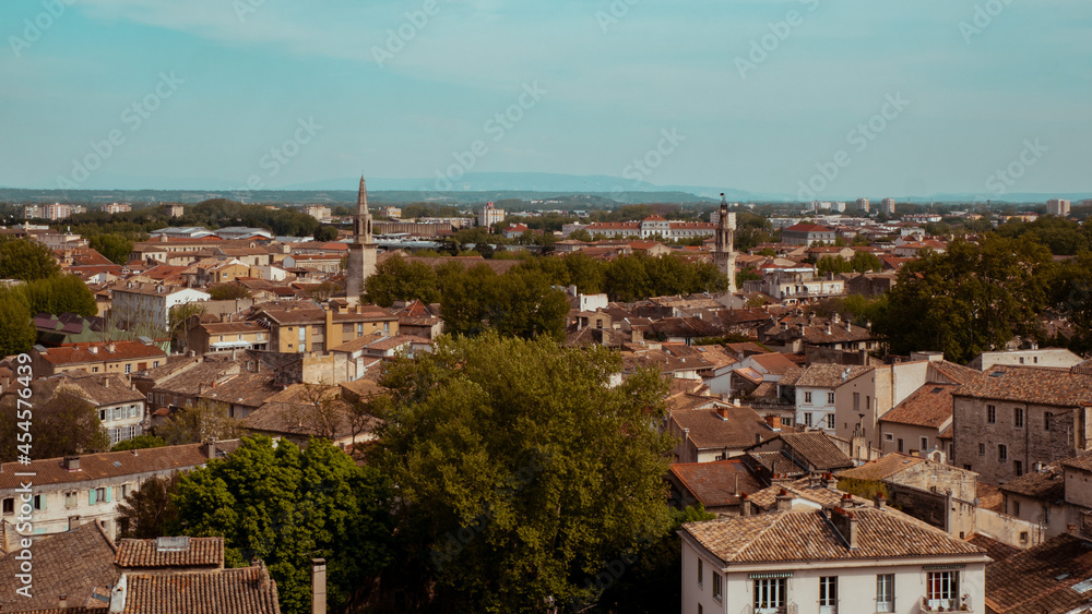 Panoramic view. Avignon, Provence, France
