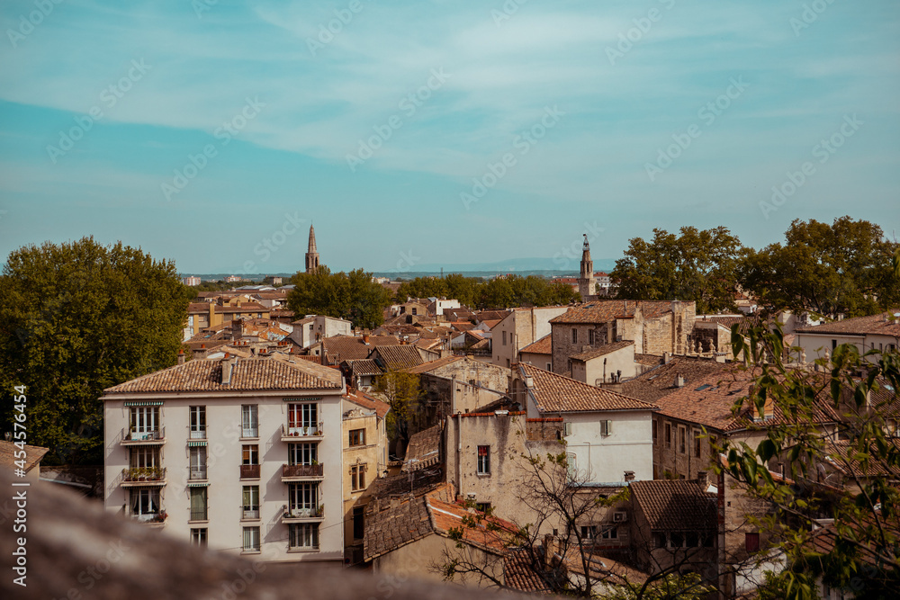 Panoramic view. Avignon, Provence, France
