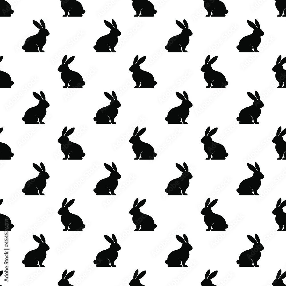 Bunny seamless pattern for holiday