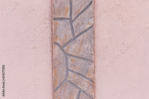 Urban architectural view close-up part or element of the wall with brick abstract pattern texture background