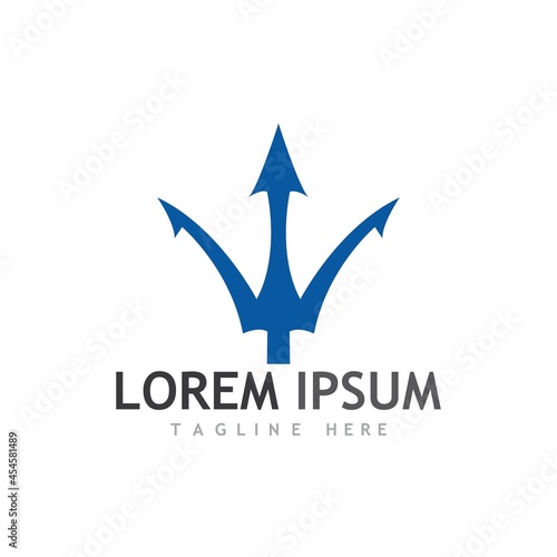 Free Download Trident Logo Template vector icon - GFXLoad