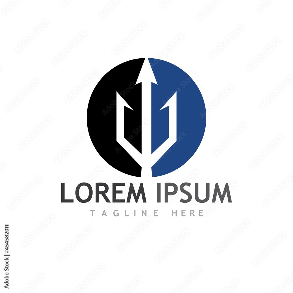 Fototapeta premium Trident Logo Template vector icon