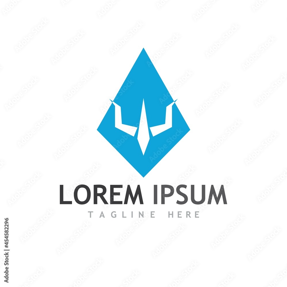 Trident Logo Template vector icon Trident Logo Template vector icon