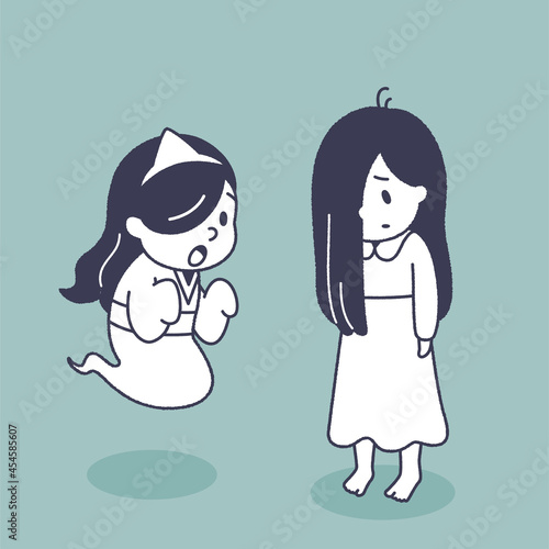 日本の幽霊のベクターイラスト素材
