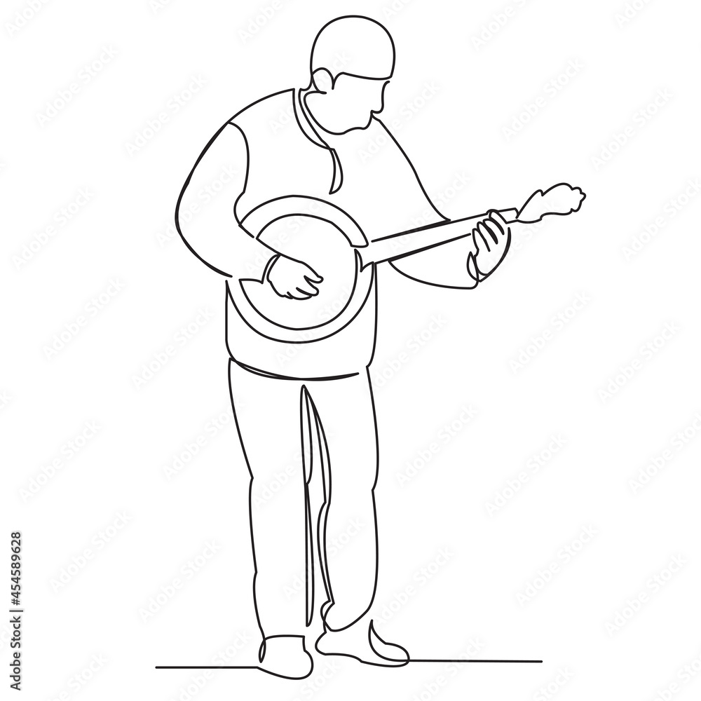 man plays a musical instrument_01