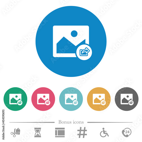 Export image flat round icons