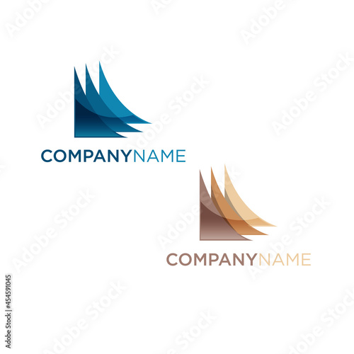 Abstract triangle shape logo