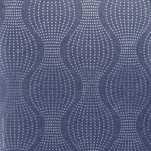 Navy blue metallic glitter wallpaper texture with wavy dotted design