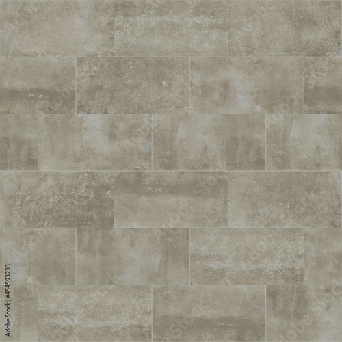 Seamless porcelain floor and wall tile texture with weathered surface