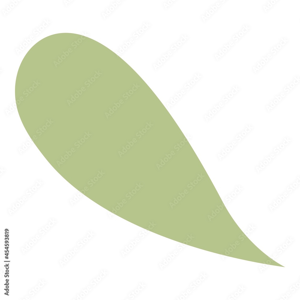 Green leaf icon cartoon vector. Eco plant Green leaf icon cartoon vector. Eco plant