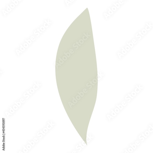 Green leaf icon cartoon vector. Eco plant
