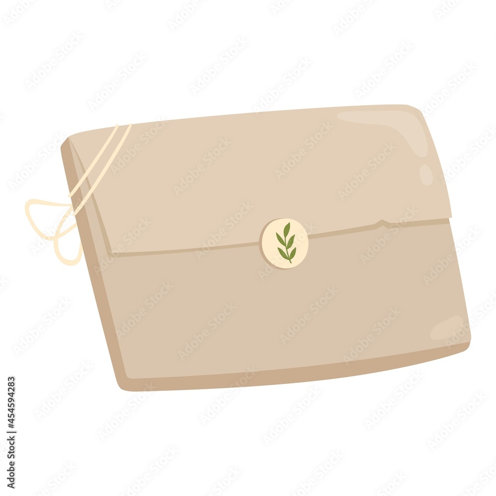 Handmade box icon cartoon vector. Soap cosmetic box Handmade box icon cartoon vector. Soap cosmetic box