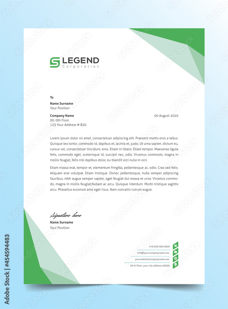letterhead corporate design site template letterhead corporate design site template