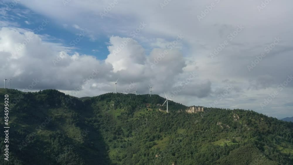 landscape with clouds and windmill landscape with clouds and windmill