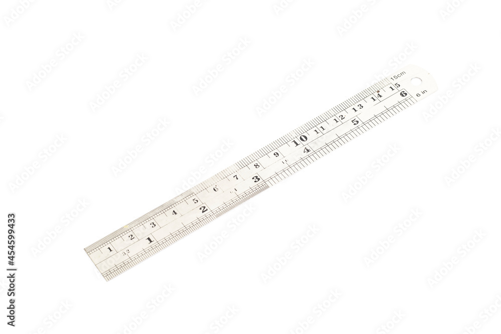 old ruler isolated on white background old ruler isolated on white background