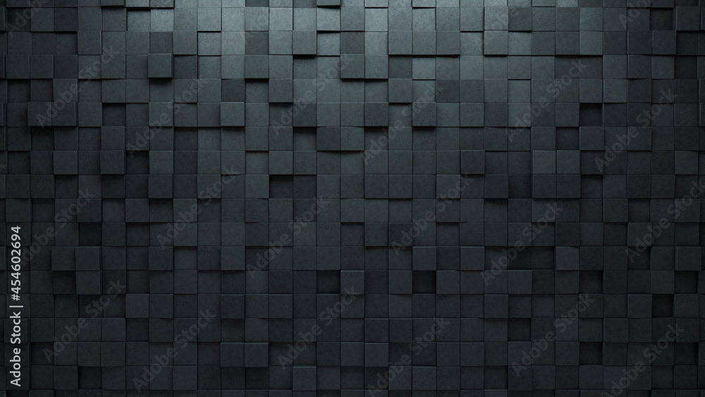 Concrete Tiles arranged to create a Semigloss wall. Square, Futuristic Background formed from 3D blocks. 3D Render Concrete Tiles arranged to create a Semigloss wall. Square, Futuristic Background formed from 3D blocks. 3D Render