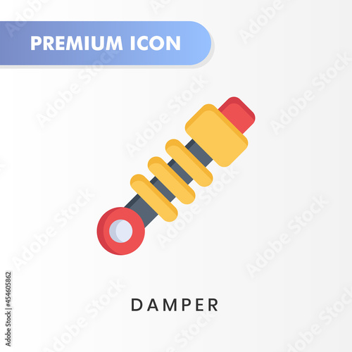 damper icon for your website design, logo, app, UI. Vector graphics illustration and editable stroke. damper icon flat design.