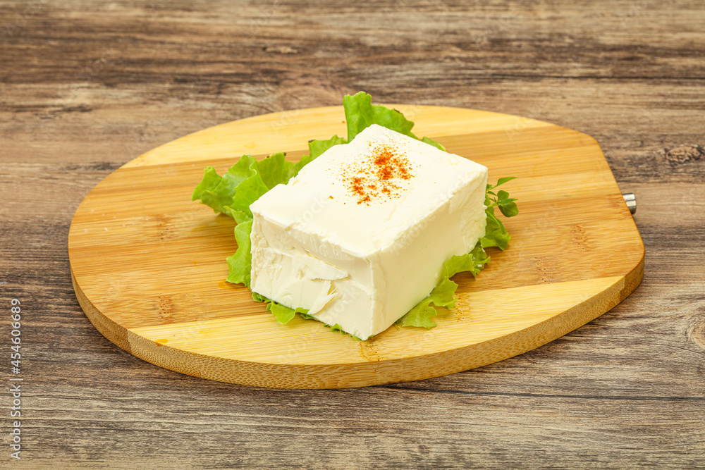 Greek traditional soft feta cheese