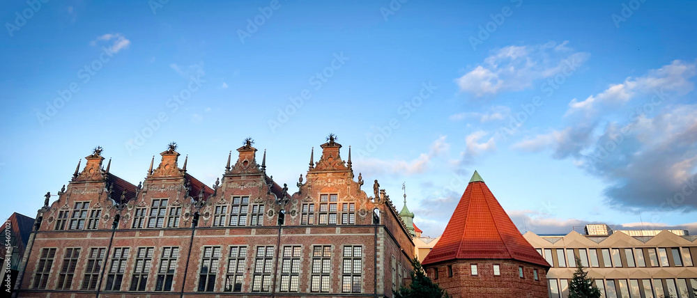 Fototapeta premium Architektura starego miasta. Gdańsk, Polska
