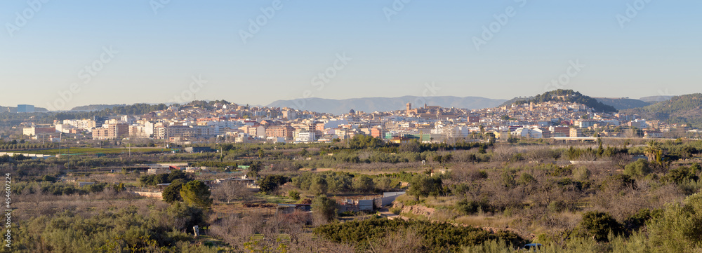Vista panorámica de la ciudad de Segorbe, en la provincia de Castellón. Comunidad Valenciana. España. Europa
