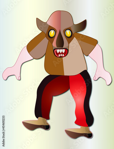 Superstitious beast walking