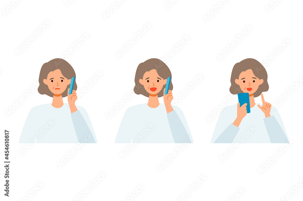 Concept for using smartphone. People talking on the smartphone. Concept for using smartphone. People talking on the smartphone.