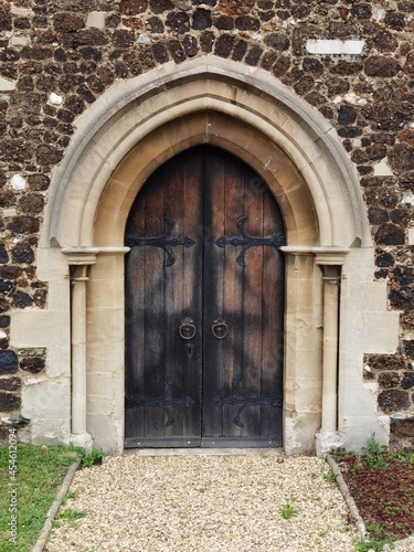 old wooden door