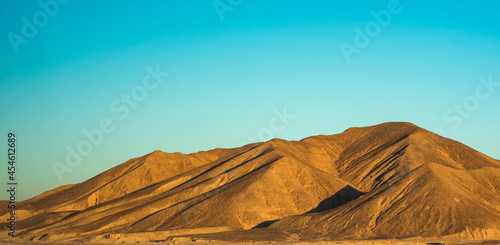 peaks of mountains in the desert of egypt