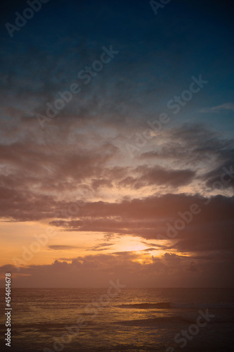 Sunset at the beach.sunset over the beach 