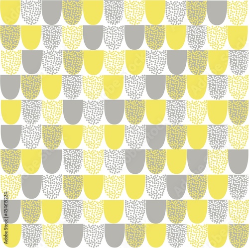 Geometric vector. Wrapping paper, baby background. vector trend Pantone colors 2021 year. Yellow and grey