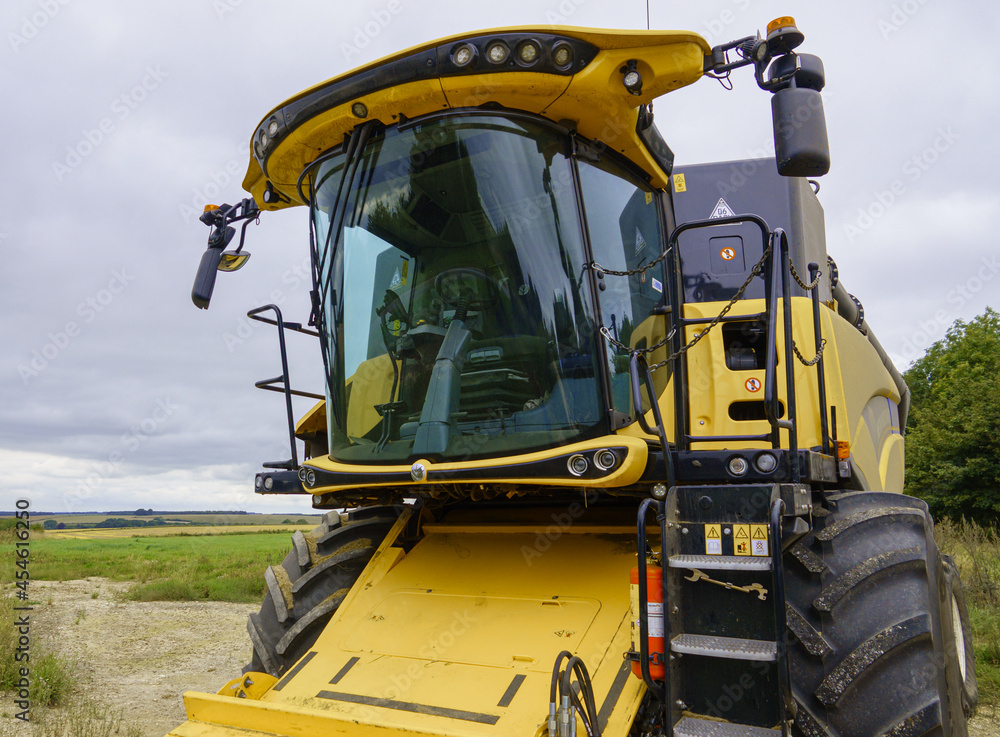 New Holland CX8.70 Stage V Combine Harvester with harvester removed, Salisbury Plain Wiltshire UK