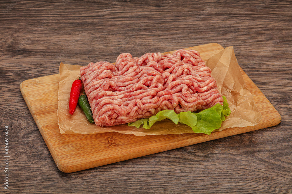 Raw Minced pork meat for cooking Raw Minced pork meat for cooking