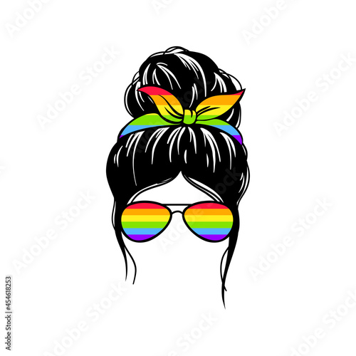 LGBTQ related symbol in rainbow colors. Gay pride.