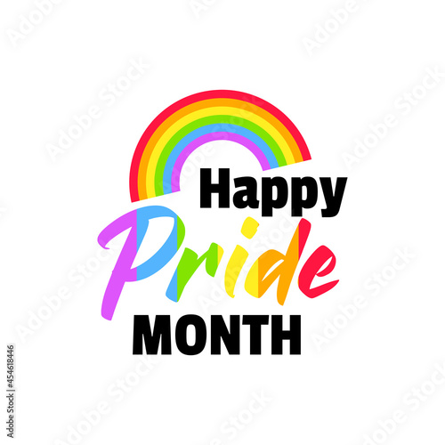 LGBTQ related symbol in rainbow colors. Gay pride.