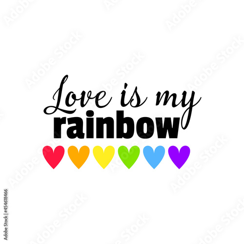LGBTQ related symbol in rainbow colors. Gay pride.