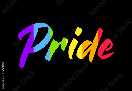 LGBTQ related symbol in rainbow colors. Gay pride.