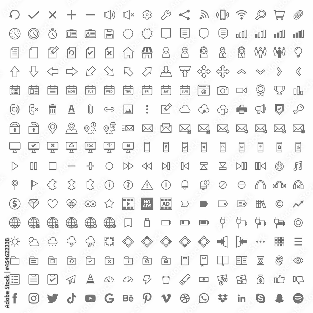 Icons Set - Office, Mobile, Web, Games Icons Set - Office, Mobile, Web, Games