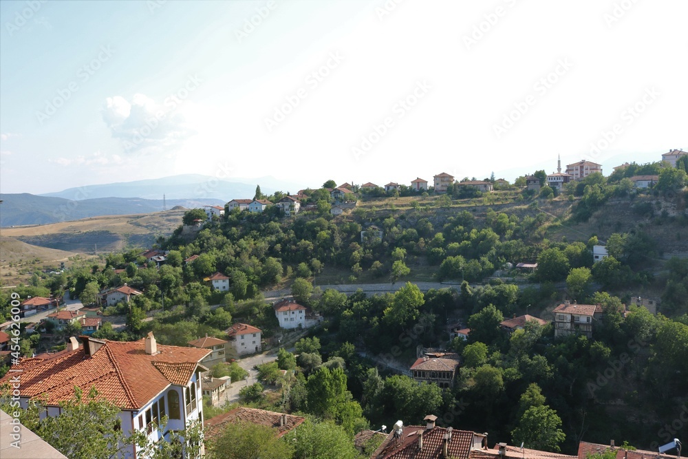 Panoramic view of Safranbolu, Karabük, Turkey.