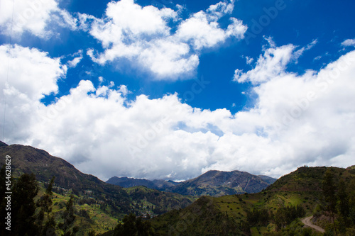 clouds over the mountains