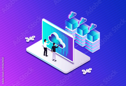 Cloud Computing - Computer System Resources - Concept photo