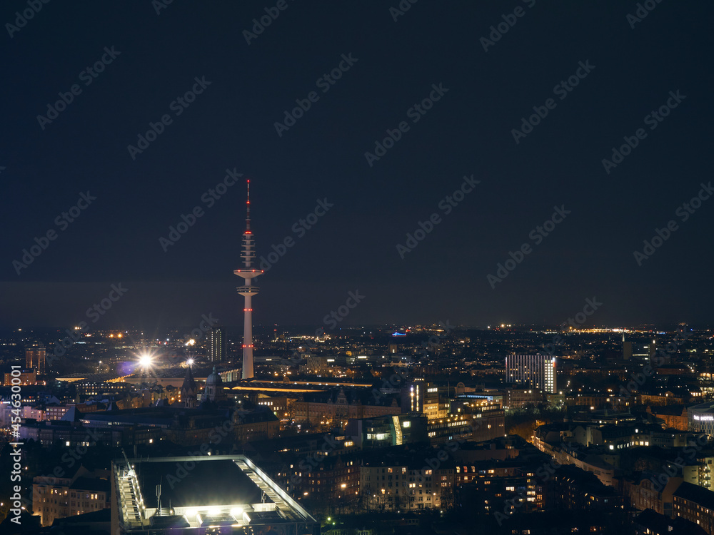 Naklejka premium Hamburg Skyline