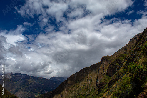 clouds over the mountains