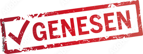 stempel genesen mit Haken
