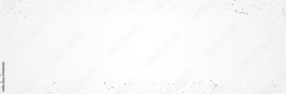 Connected dots. White background. Stock vector illustration